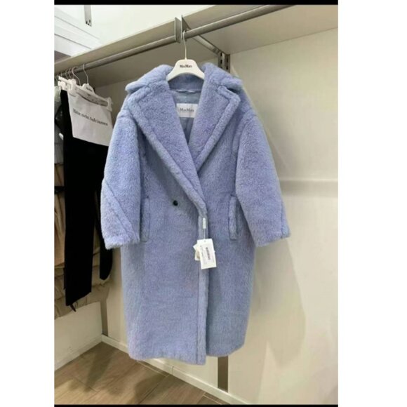 MaxMara Jackets & Blazers - NWT Max Mara Tedgirl Teddy Bear Coat - Blue
